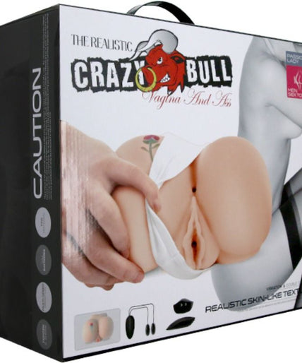 CRAZY BULL - VAGINA AND ANUS WITH REALISTIC TATTOO WITH VIBRATION CRAZY BULL - VAGINA AND ANUS WITH REALISTIC TATTOO WITH VIBRATION