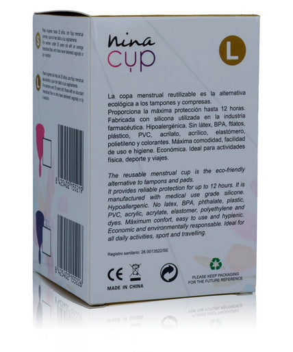 NINA KIKÍ - MENSTRUATIECUP ROZE - MAAT L NINA KIKÍ - MENSTRUATIECUP ROZE - MAAT L