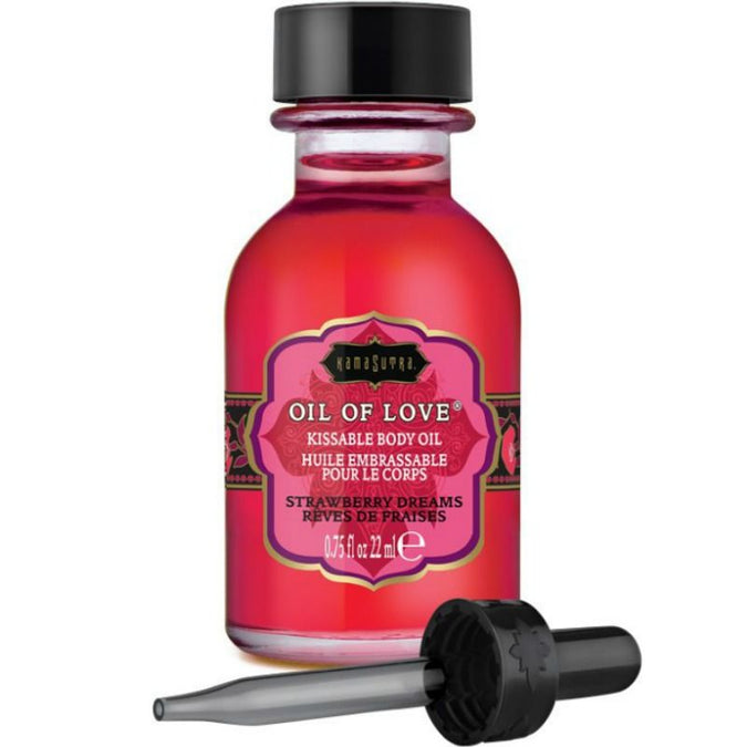 KAMASUTRA - EETBARE OLIE - AARDBEIEN 22 ML