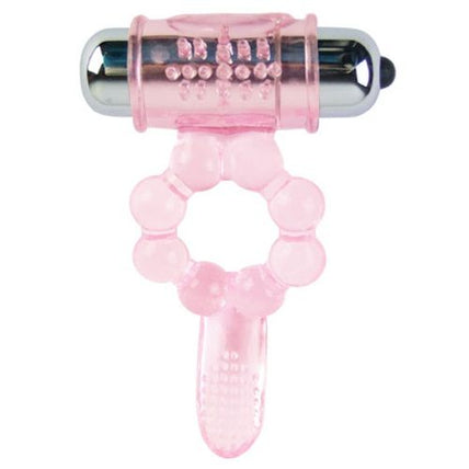 BAILE - SILICONE RING 10 TONGUE RHYTHMS WITH PINK VIBRATION BAILE - SILICONE RING 10 TONGUE RHYTHMS WITH PINK VIBRATION