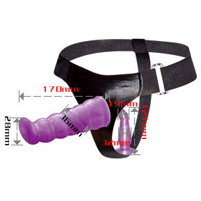 BAILE - LILAC FEMALE ANAL AND VAGINAL HARNESS GPOINT 17 CM BAILE - LILAC FEMALE ANAL AND VAGINAL HARNESS GPOINT 17 CM