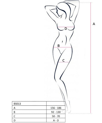 PASSION - WOMAN BS013 WITTE BODYSTOCKING EEN MAAT PASSION - WOMAN BS013 WITTE BODYSTOCKING EEN MAAT