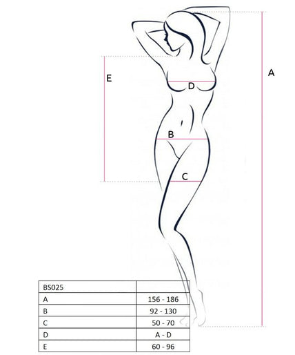 PASSION - DAMES BODYSTOCKING BS025 WIT JURKSTIJL ÉÉN MAAT PASSION - DAMES BODYSTOCKING BS025 WIT JURKSTIJL ÉÉN MAAT