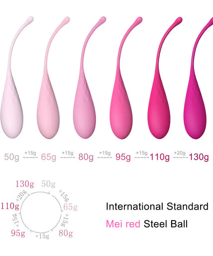 LESLIE - KEGEL FIT PELVIC MUSCLE TRAINING SET 6 WEIGHTS LESLIE - KEGEL FIT PELVIC MUSCLE TRAINING SET 6 WEIGHTS