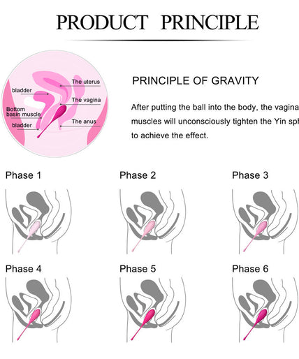 LESLIE - KEGEL FIT PELVIC MUSCLE TRAINING SET 6 WEIGHTS LESLIE - KEGEL FIT PELVIC MUSCLE TRAINING SET 6 WEIGHTS