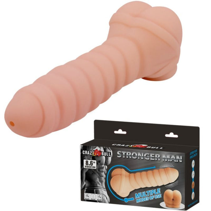 CRAZY BULL - MULTIFUNCTIONELE PENIS 21,8 CM