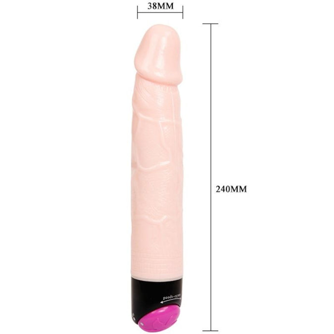 BAILE - KLEURRIJKE SEKSVIBRATOR EN ROTATIE 24 CM