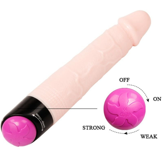 BAILE - KLEURRIJKE SEKSVIBRATOR EN ROTATIE 24 CM