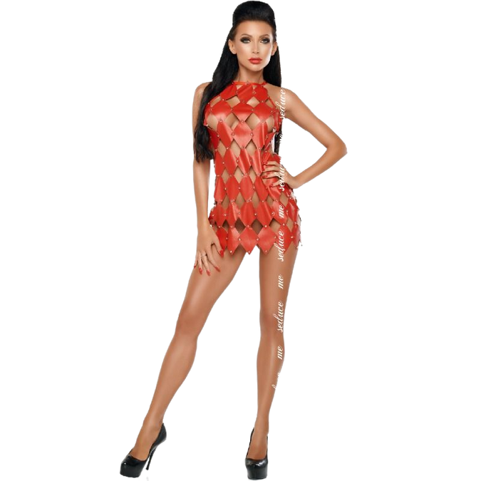 ME-SEDUCE - GWEN JURK OPEN RUG ROOD S/M