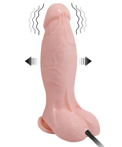 BAILE - REALISTISCHE TRILLENDE EN OPBLAASBARE DILDO 18,8 CM BAILE - REALISTISCHE TRILLENDE EN OPBLAASBARE DILDO 18,8 CM