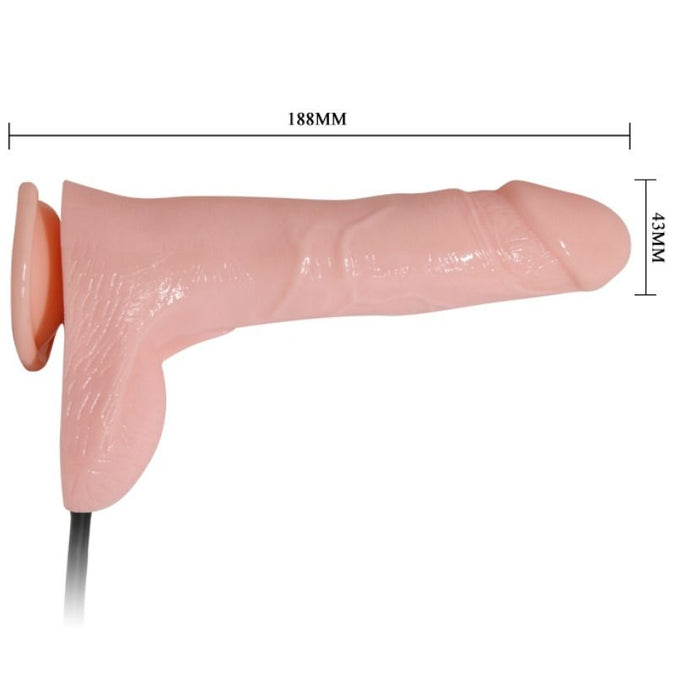 BAILE - REALISTISCHE TRILLENDE EN OPBLAASBARE DILDO 18,8 CM