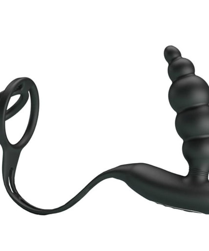 PRETTY LOVE - PENIS RINGS WITH VIBRATOR PLUG PRETTY LOVE - PENIS RINGS WITH VIBRATOR PLUG