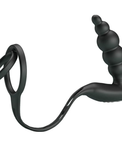 PRETTY LOVE - PENIS RINGS WITH VIBRATOR PLUG PRETTY LOVE - PENIS RINGS WITH VIBRATOR PLUG