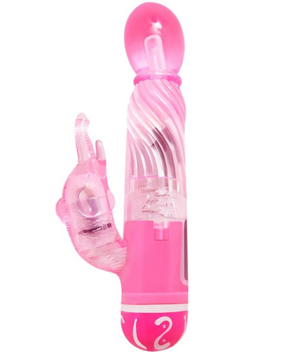 BAILE - MULTISPEED VIBRATOR WITH PINK STIMULATOR BAILE - MULTISPEED VIBRATOR WITH PINK STIMULATOR