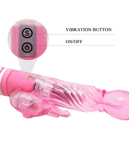 BAILE - MULTISPEED VIBRATOR WITH PINK STIMULATOR BAILE - MULTISPEED VIBRATOR WITH PINK STIMULATOR