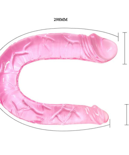 BAILE - DOUBLE DONG DOUBLE PINK DILDO BAILE - DOUBLE DONG DOUBLE PINK DILDO
