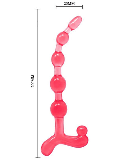 BAILE - BENDY TWIST RED ANAL BALLS BAILE - BENDY TWIST RED ANAL BALLS