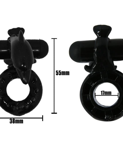 BAILE - SWEET RING RING WITH CLITORIS STIMULATOR DOLPHIN BAILE - SWEET RING RING WITH CLITORIS STIMULATOR DOLPHIN