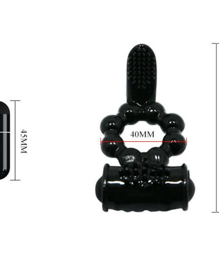 BAILE - SWEET RING RING WITH DOUBLE STIMULATOR BAILE - SWEET RING RING WITH DOUBLE STIMULATOR