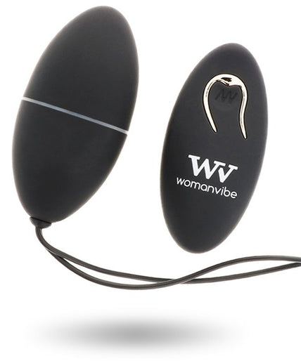 WOMANVIBE - ALSAN EGG REMOTE CONTROL BLACK SILICONE BLACK WOMANVIBE - ALSAN EGG REMOTE CONTROL BLACK SILICONE BLACK