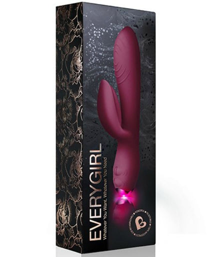 ROCKS-OFF - EVERYGIRL BURGUNDY VIBRATOR ROCKS-OFF - EVERYGIRL BURGUNDY VIBRATOR
