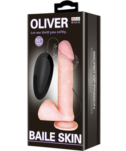 BAILE - OLIVER REALISTISCHE VIBRATOR MET ROTATIEFUNCTIE BAILE - OLIVER REALISTISCHE VIBRATOR MET ROTATIEFUNCTIE