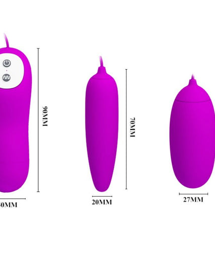 PRETTY LOVE - IRMA DOUBLE VIBRATING EGG PRETTY LOVE - IRMA DOUBLE VIBRATING EGG