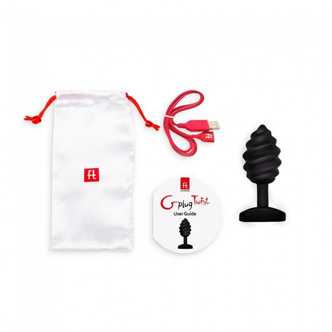 G-Vibe – Gplug Twist with Vibration Black