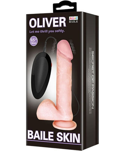 BAILE - OLIVER REALISTIC DILDO WITH VIBRATION BAILE - OLIVER REALISTIC DILDO WITH VIBRATION