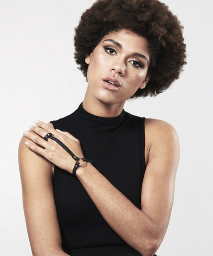 BIJOUX - INDISCRETS MAZE BRACELET / HAND HARNESS BLACK BIJOUX - INDISCRETS MAZE BRACELET / HAND HARNESS BLACK