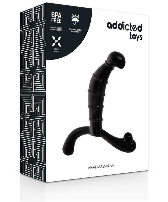 ADDICTED TOYS - PROSTAAT ANALE PLEZIER ZWART