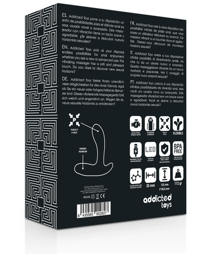 Addicted Toys – Dual-Motor Anal Massager with 30 Vibration Functions – Black Addicted Toys – Dual-Motor Anal Massager with 30 Vibration Functions – Black