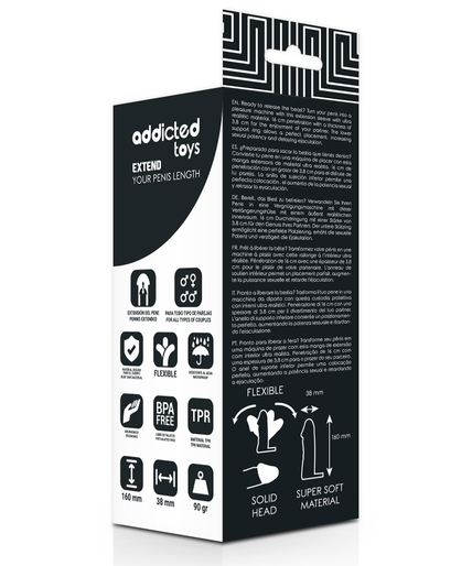 ADDICTED TOYS - EXTEND YOUR PENIS 16 CM ADDICTED TOYS - EXTEND YOUR PENIS 16 CM