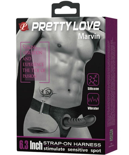 PRETTY LOVE - MARVIN STRAP ON WITH VIBRATION AND HOLLOW DILDO PRETTY LOVE - MARVIN STRAP ON WITH VIBRATION AND HOLLOW DILDO