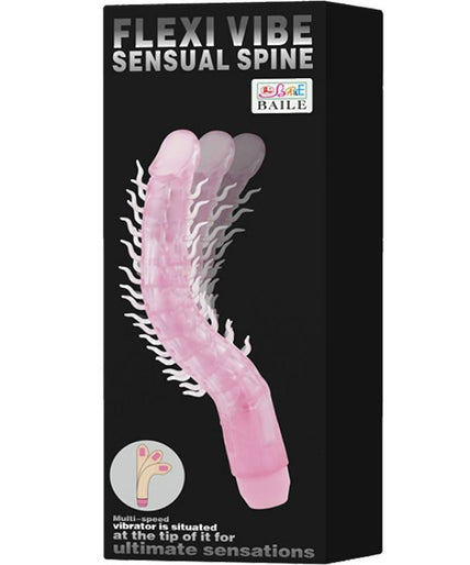 BAILE - FLEXI VIBE SENSUAL SPINE BENDABLE VIBRATING DILDO LILAC 23.5 CM BAILE - FLEXI VIBE SENSUAL SPINE BENDABLE VIBRATING DILDO LILAC 23.5 CM