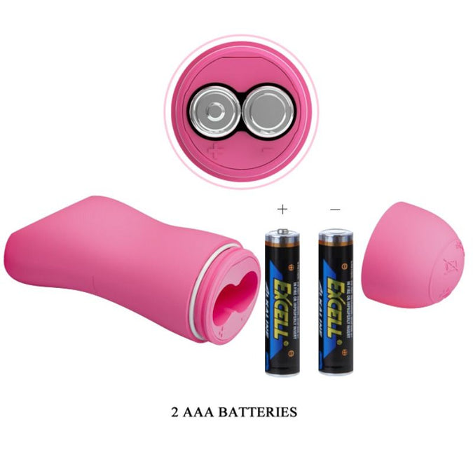 BAILE - ROMANTISCHE GOLVEN PIZZA'S MET VIBRATIE EN FUCHSIA ELEKTROSHOCK