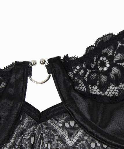 SUBBLIME - CORSET CORSET AND BELT ZWART L/XL SUBBLIME - CORSET CORSET AND BELT ZWART L/XL