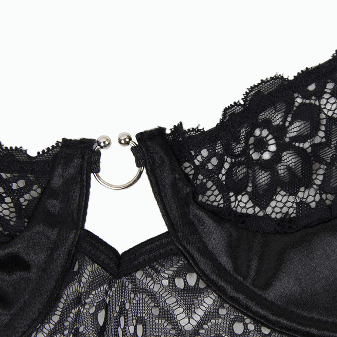 Subblime – Corset en riem zwart L/xl