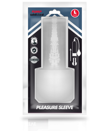 PUMP ADDICTED - PLEASURE SLEEVE MASTUBADOR SIZE L PUMP ADDICTED - PLEASURE SLEEVE MASTUBADOR SIZE L