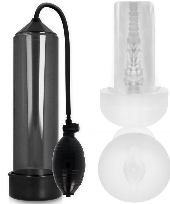 PUMP ADDICTED - RX3 ZWART MET PLEASURE SLEEVE