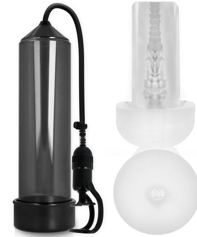 PUMP ADDICTED - RX5 ZWART MET MASTURBATOR