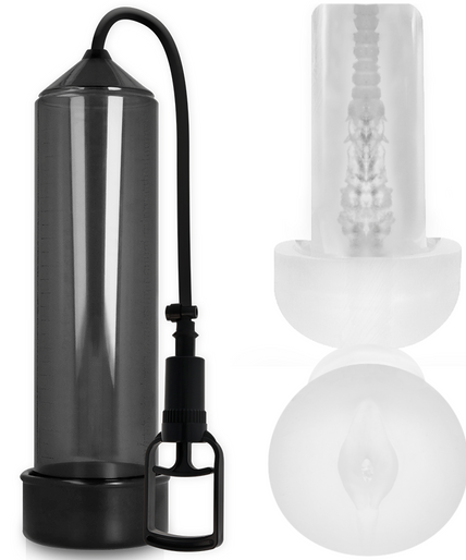 PUMP ADDICTED - RX7 ZWART MET MASTURBATOR PUMP ADDICTED - RX7 ZWART MET MASTURBATOR