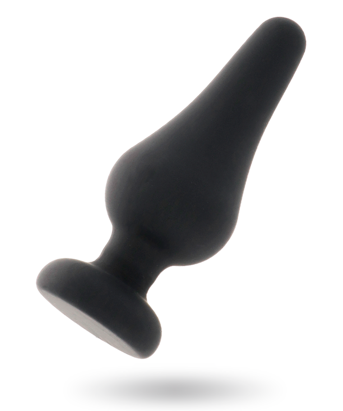 INTENSE - ANAL PLUG PIPO M BLACK SILICONE 11 CM