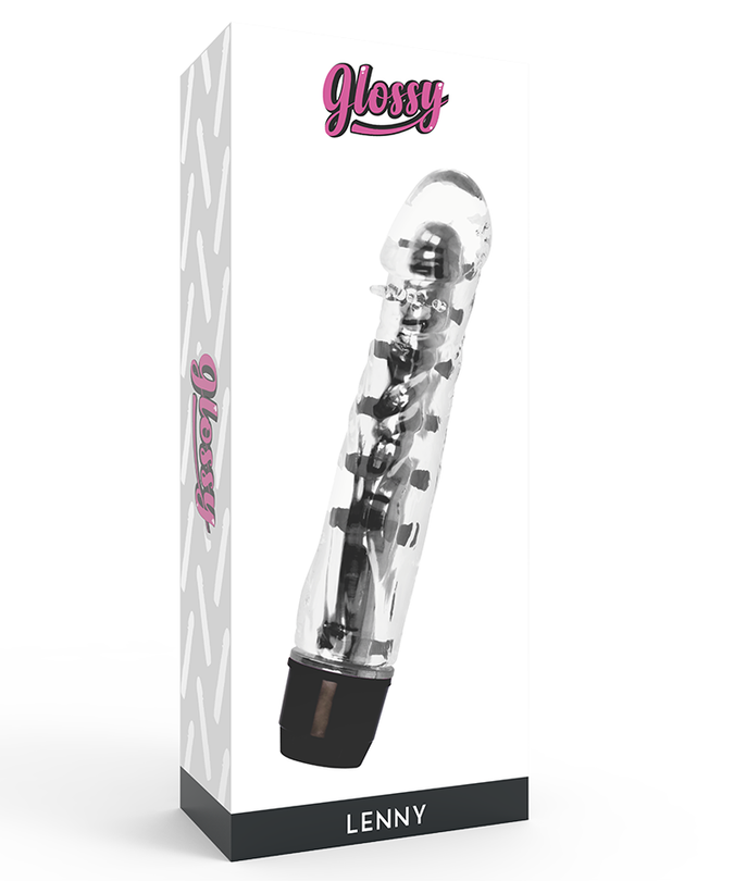 GLOSSY - LENNY VIBRATOR BLACK