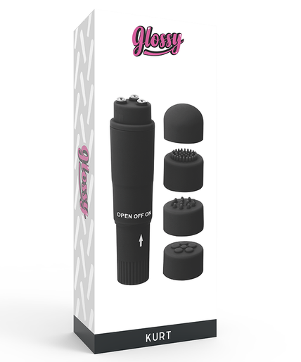 GLOSSY - KURT POCKET MASSAGER BLACK GLOSSY - KURT POCKET MASSAGER BLACK
