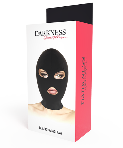 DARKNESS - BDSM SUBMISSION MASK MOUTH AND EYES BLACK DARKNESS - BDSM SUBMISSION MASK MOUTH AND EYES BLACK