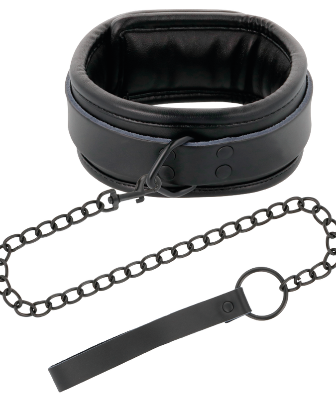 DARKNESS - BLACK NECKLACE WITH CHAIN