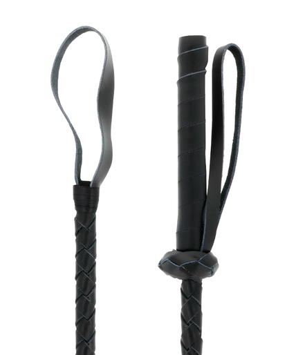 DARKNESS - LEATHER FETISH BDSM WHIP 60CM DARKNESS - LEATHER FETISH BDSM WHIP 60CM