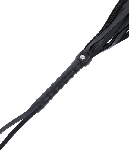 DARKNESS - BLACK BONDAGE WHIP 45 CM DARKNESS - BLACK BONDAGE WHIP 45 CM