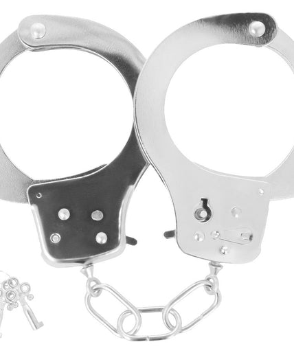 DARKNESS - METAL ANKLE HANDCUFFS WITH KEYS DARKNESS - METAL ANKLE HANDCUFFS WITH KEYS